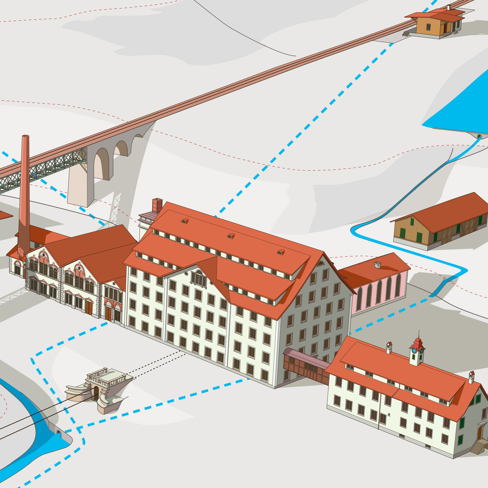 Rekonstruktion Industrieensemble Neuthal 