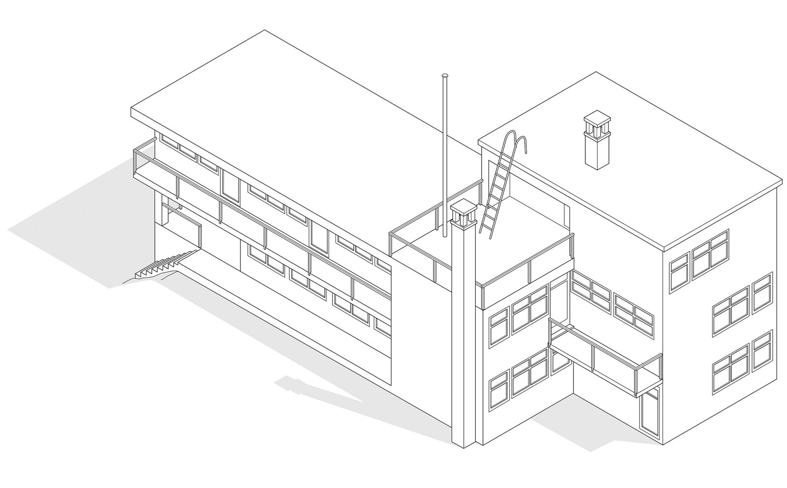 oculus-illustration-architektur-ausstellung-zeichnung-isometrie-wohnen-haus-colnaghi