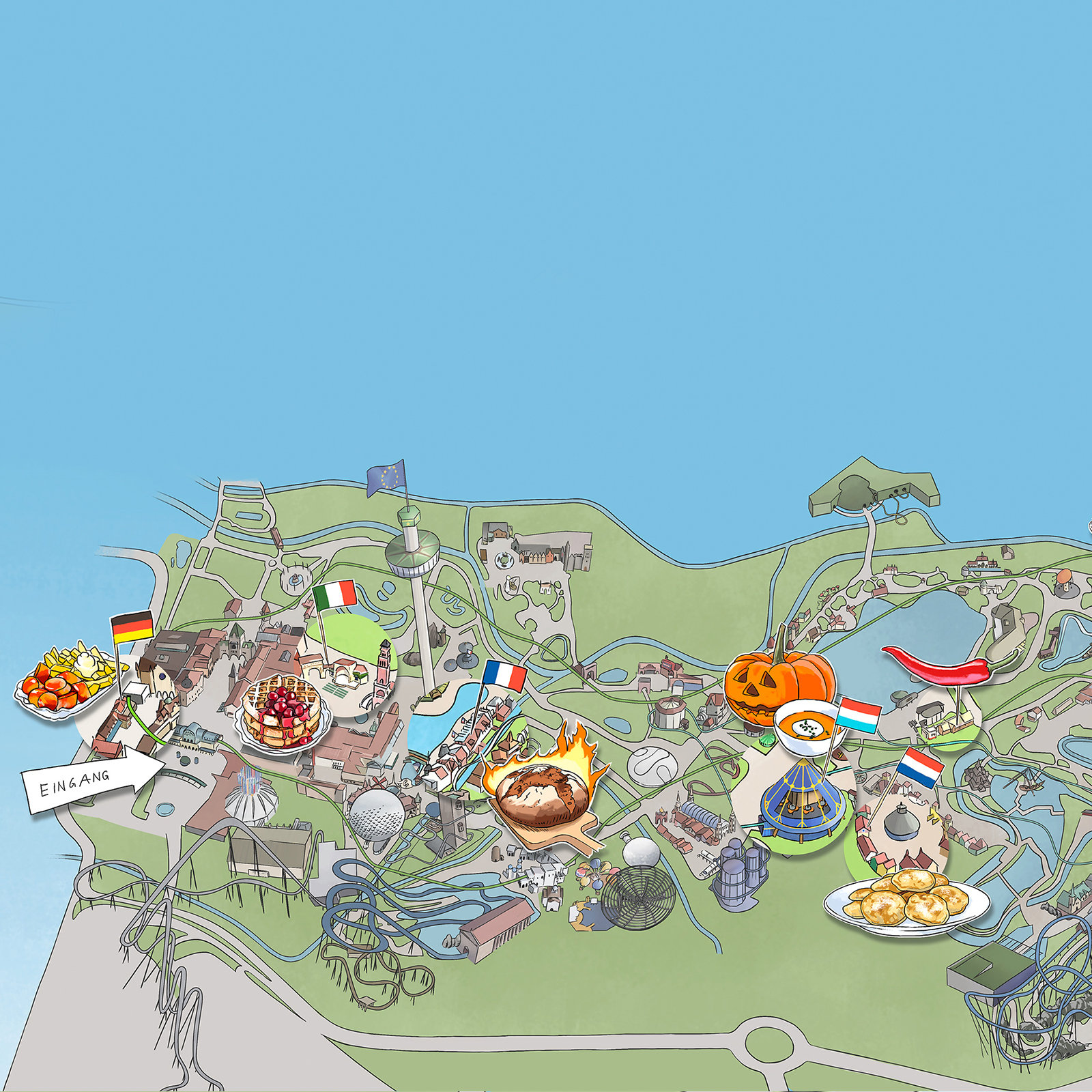 Karte Europa-Park