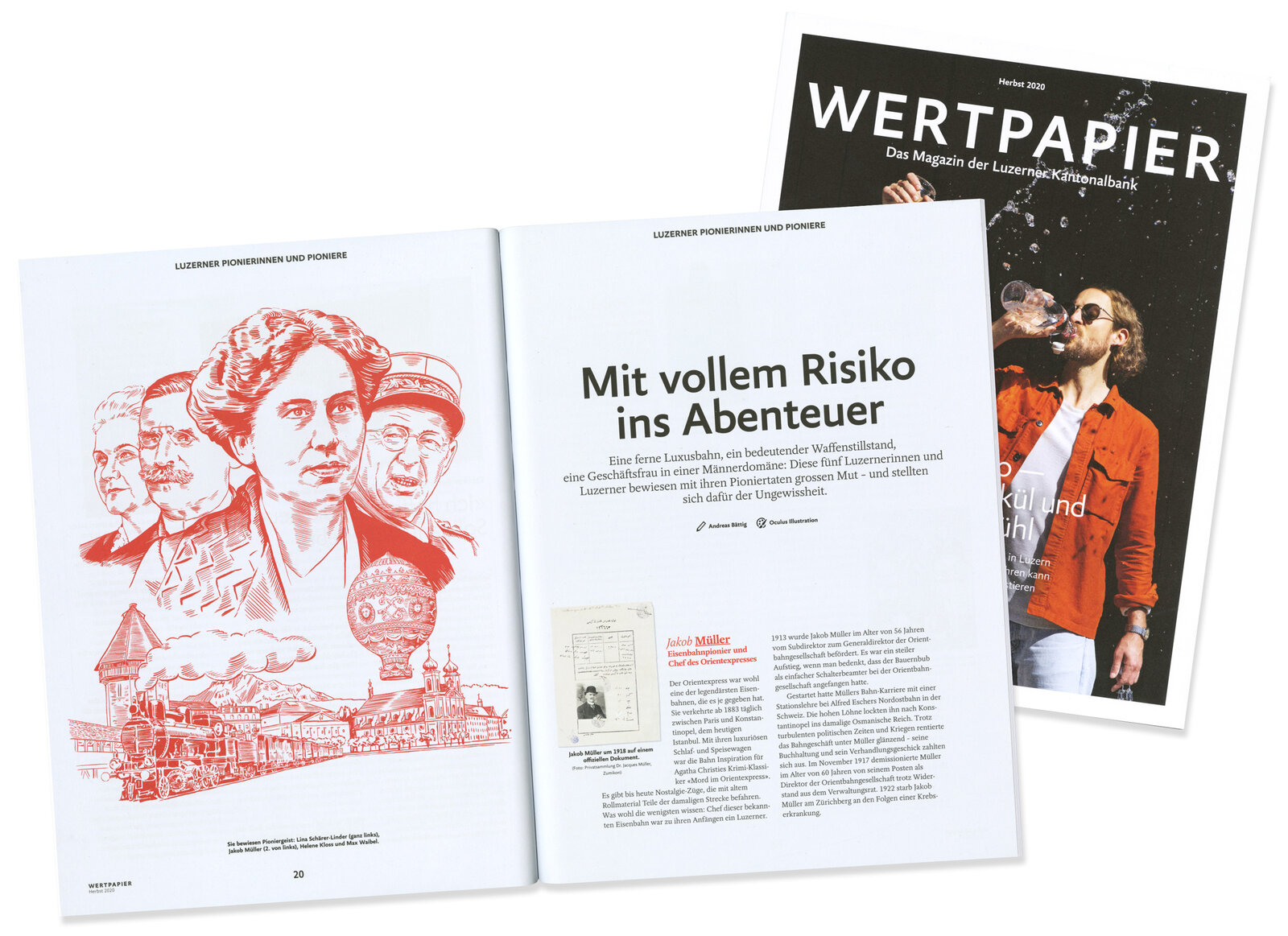 oculus-illustration-editorialillustration-lukb-luzern-pioniere-portraits-magazin