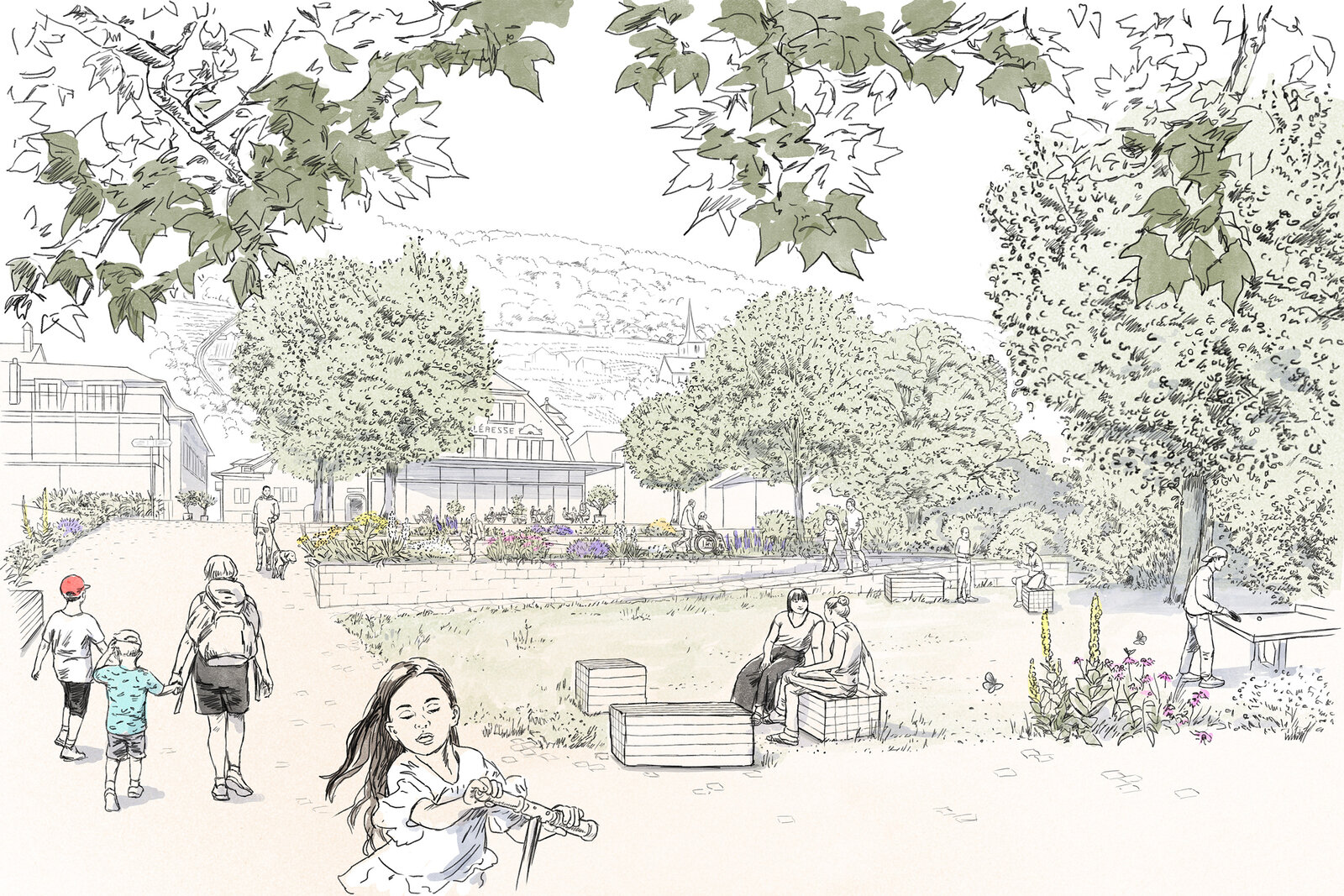 oculus-illustration-landschaftsarchitektur-visualisierung-zeichnung-sbb-trassee-bielersee-ligerz