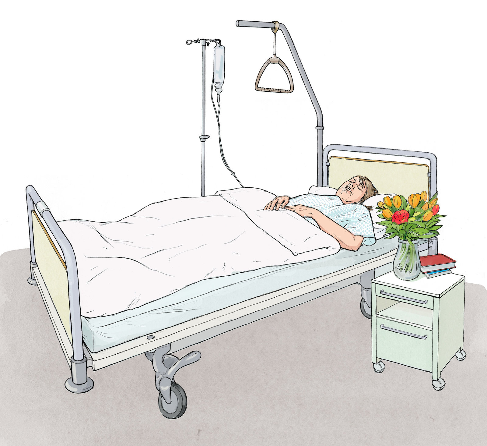 oculus-illustration-patientenbroschuere-herz-bett-patientin