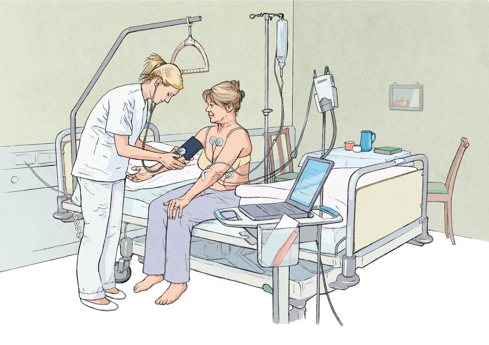 oculus-illustration-patientenbroschuere-herz-untersuchung-ekg
