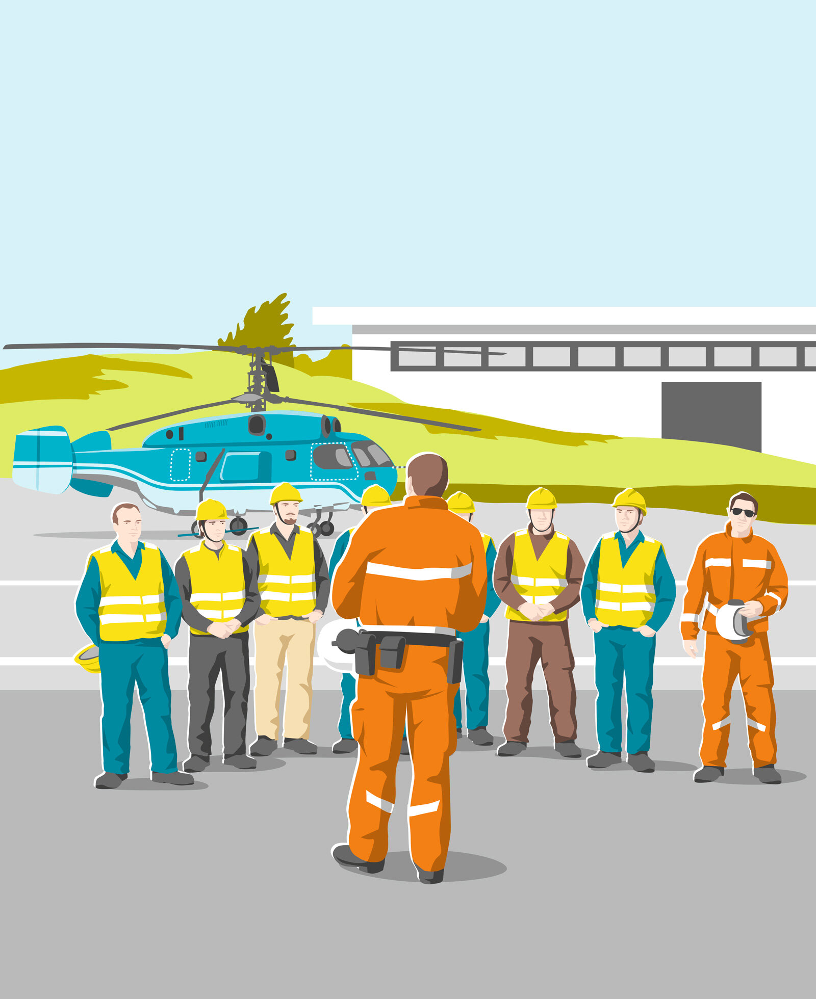 oculus-illustration-suva-helikopter-bodenpersonal-manual-briefing