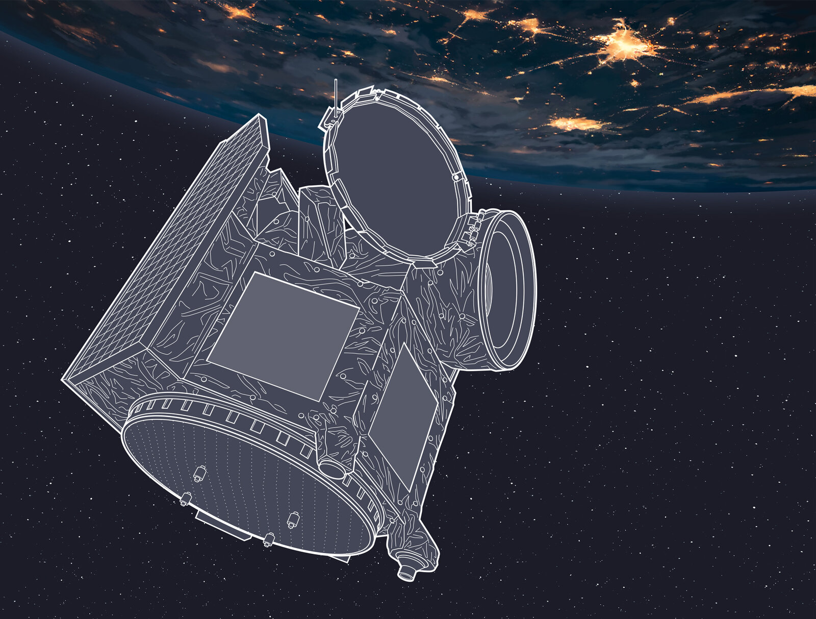 oculus-illustration-unipress-infografik-weltraum-forschung-cheops-satellit