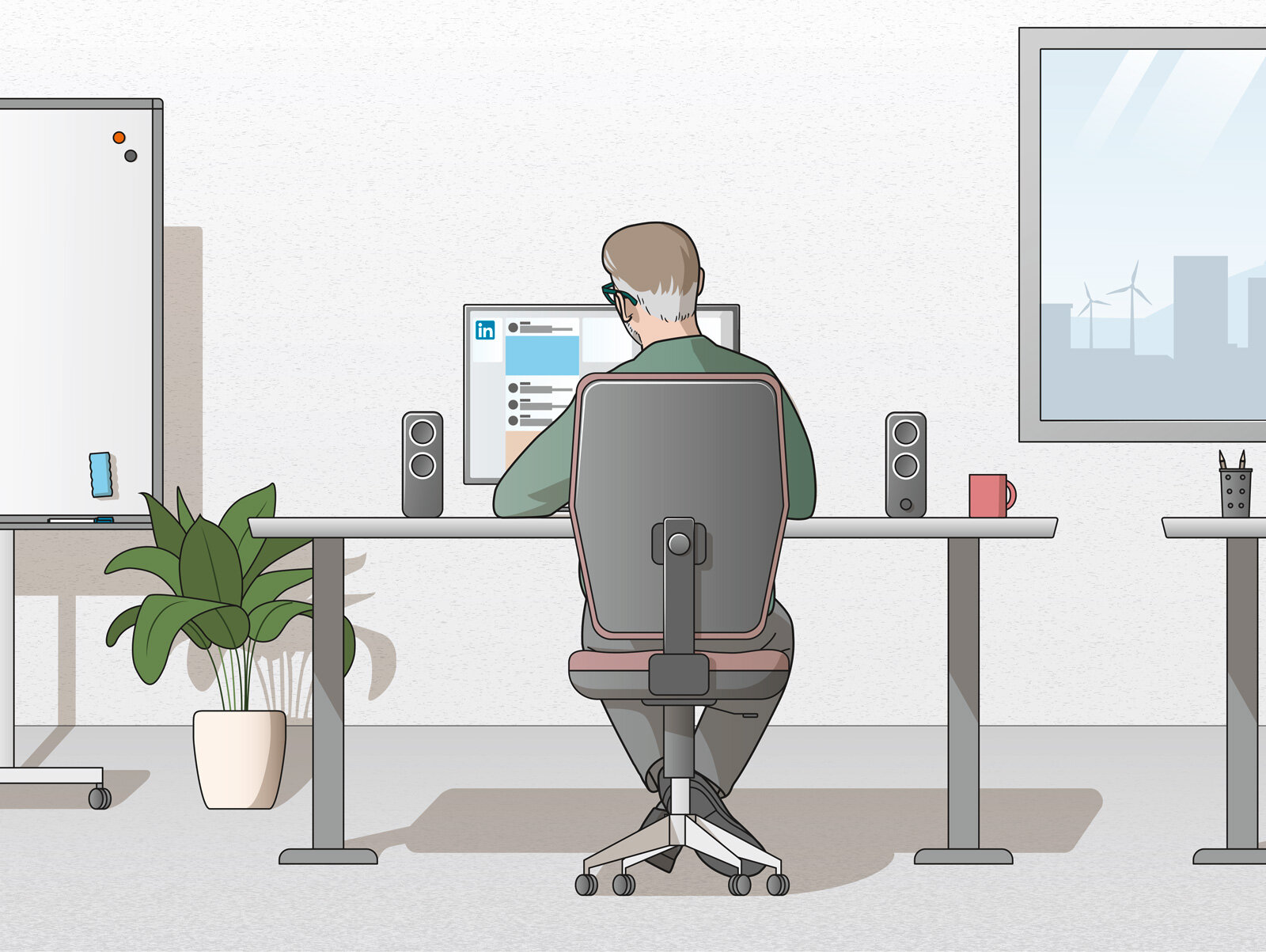 oculus-illustration-vektor-bkw-elearning-verhaltenscodex-buero-2