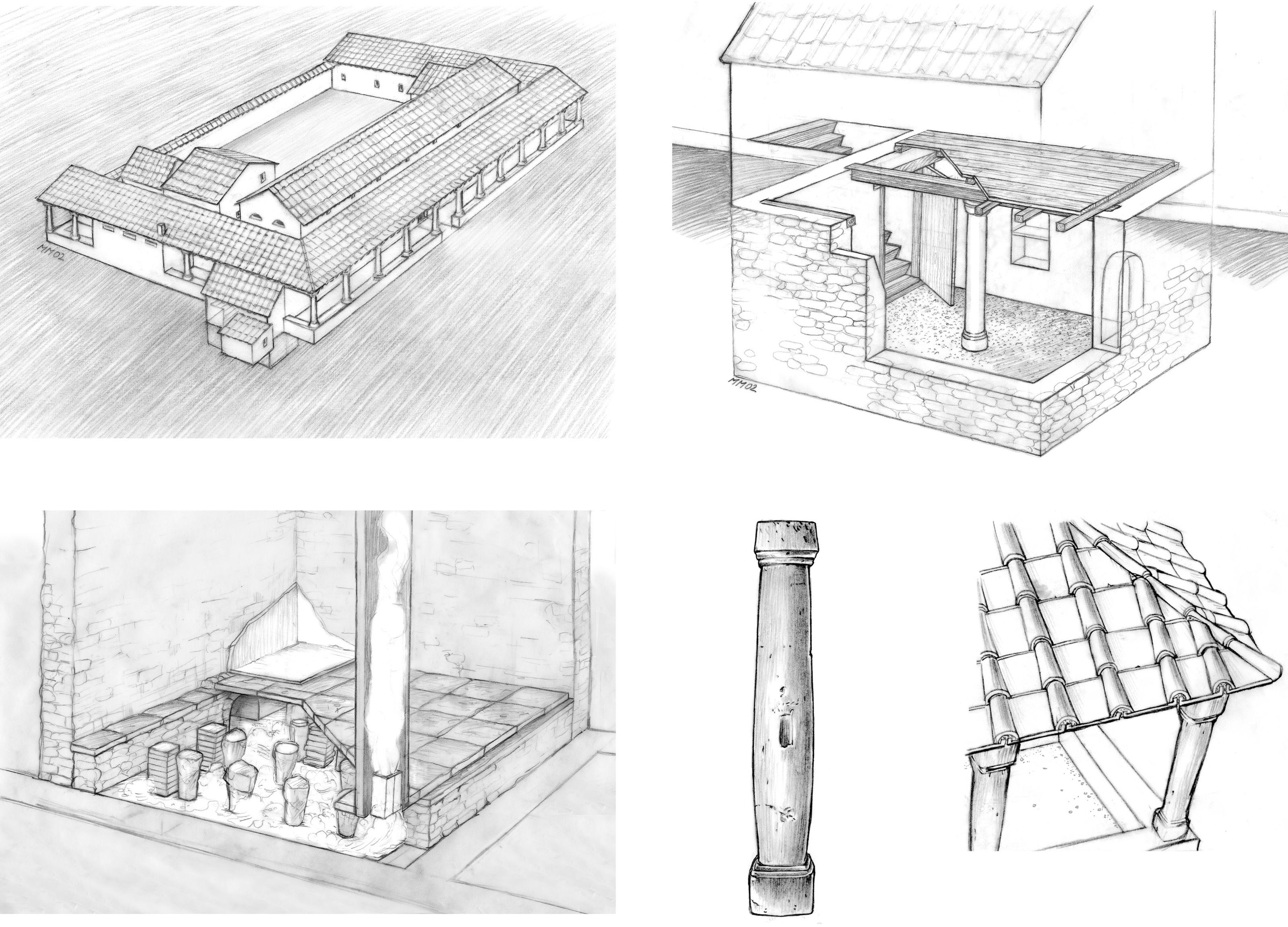 Oculus-illustration-roemisches-landleben-wetzikon-wandmalerei-3d-rekonstruktion-zeichnungen-