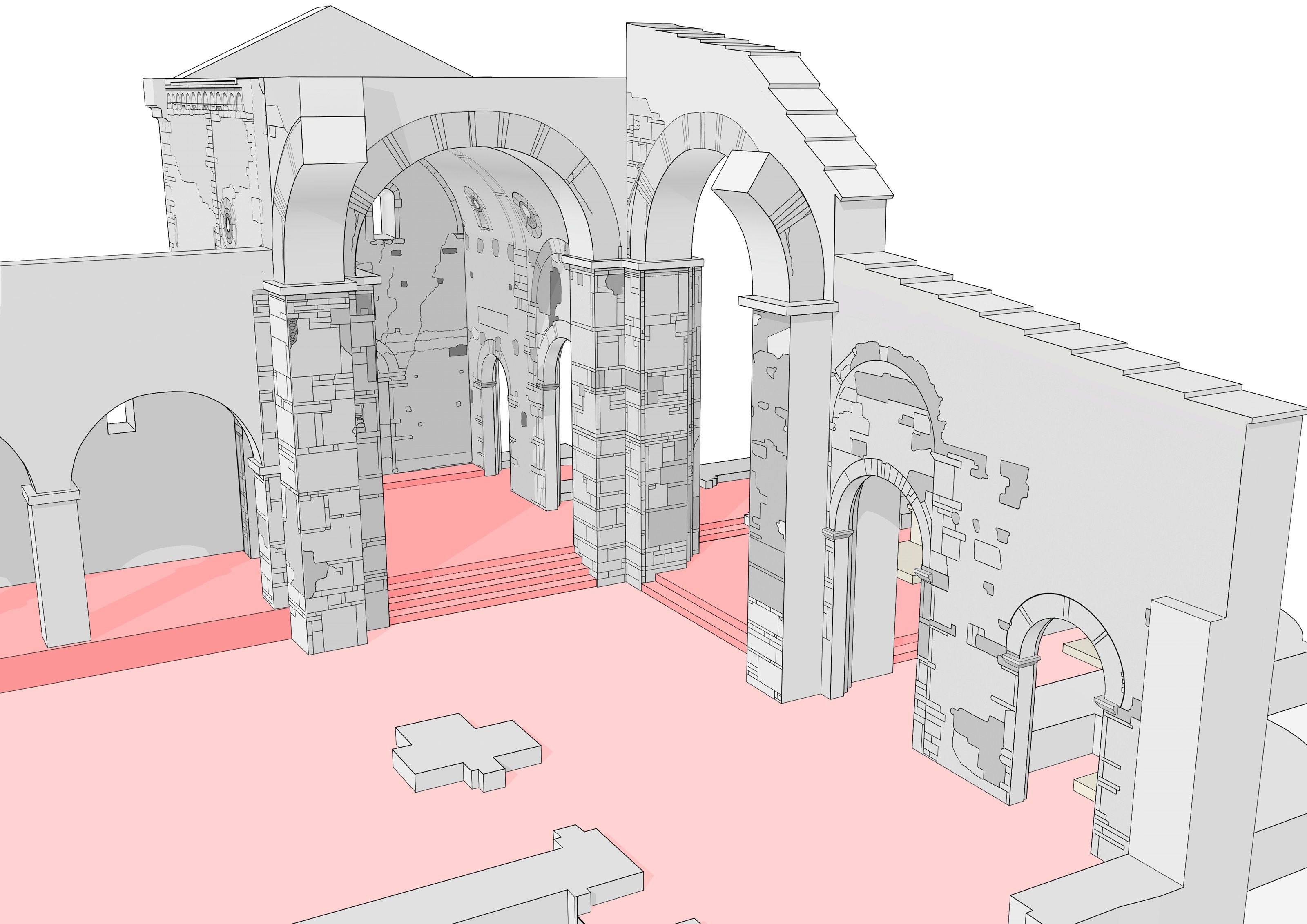 Oculus-illustration-rueeggisberg-cluniazenserpriorates-kircheneinblick-rekonstruktion