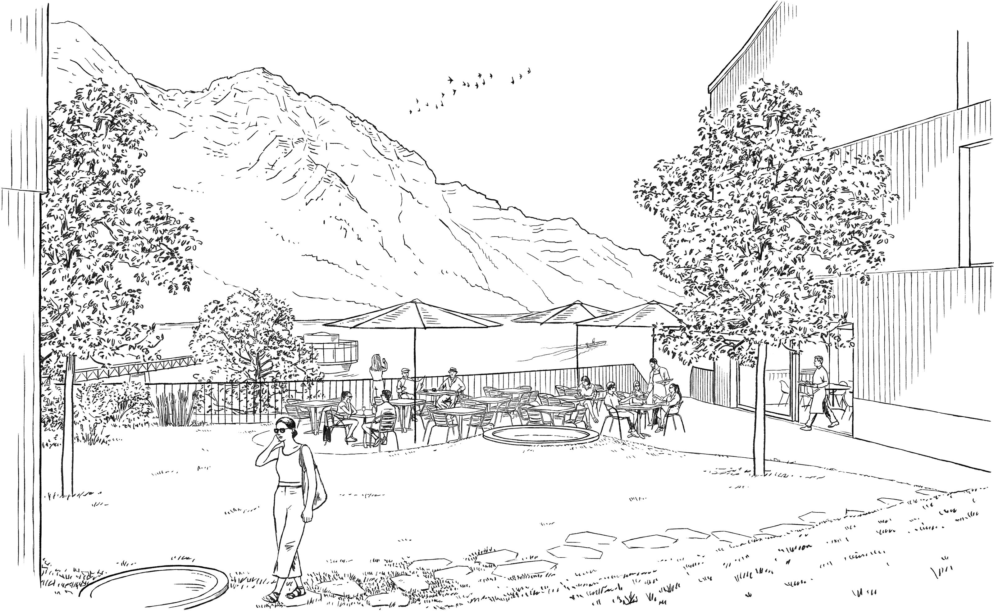 oculus-illustration-architektur-visualisierung-zeichnung-kitarchitects-hotel-rhodannenberg-terrasse