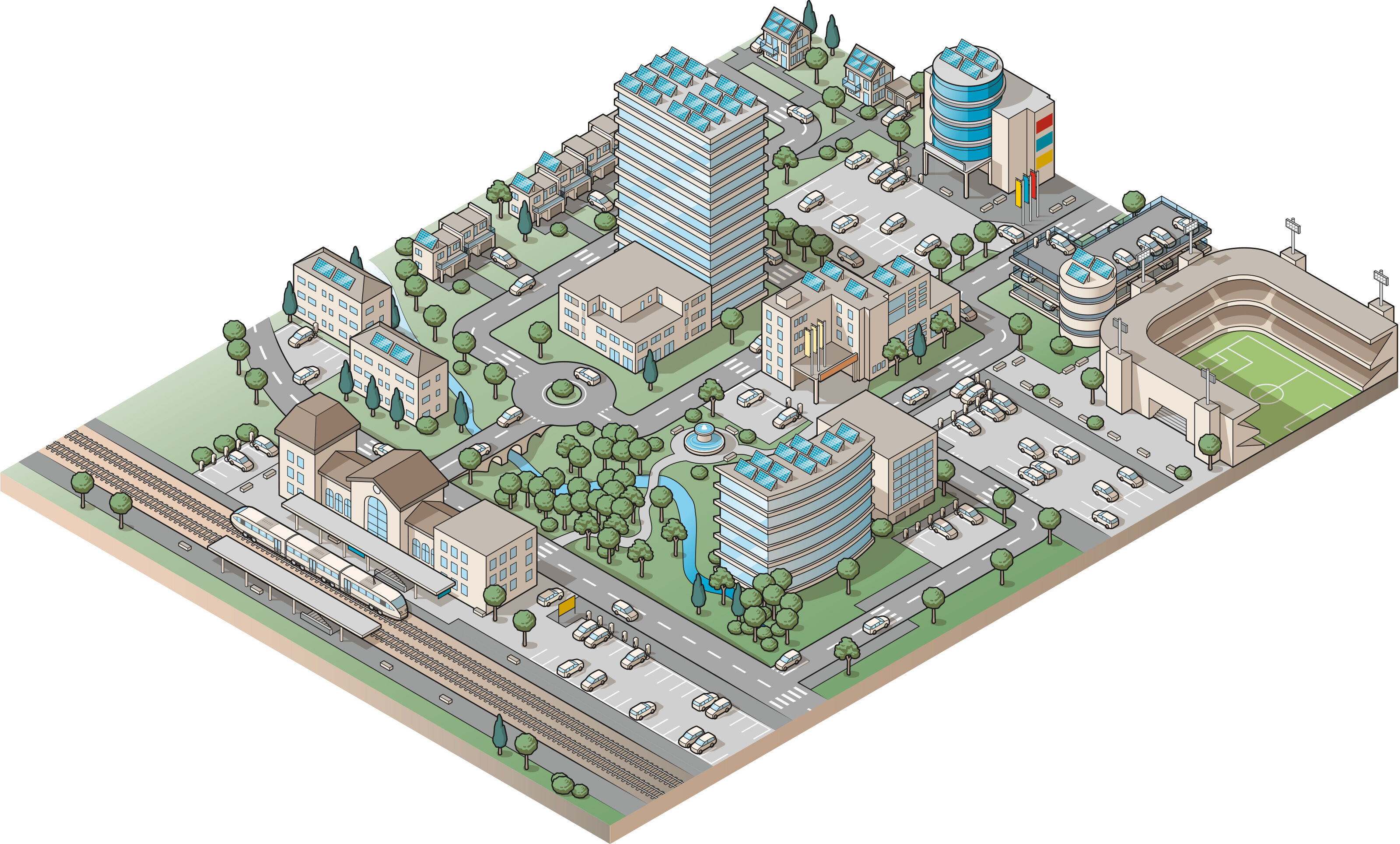oculus-illustration-bkw-vektorgrafik-isometrie-smart-city