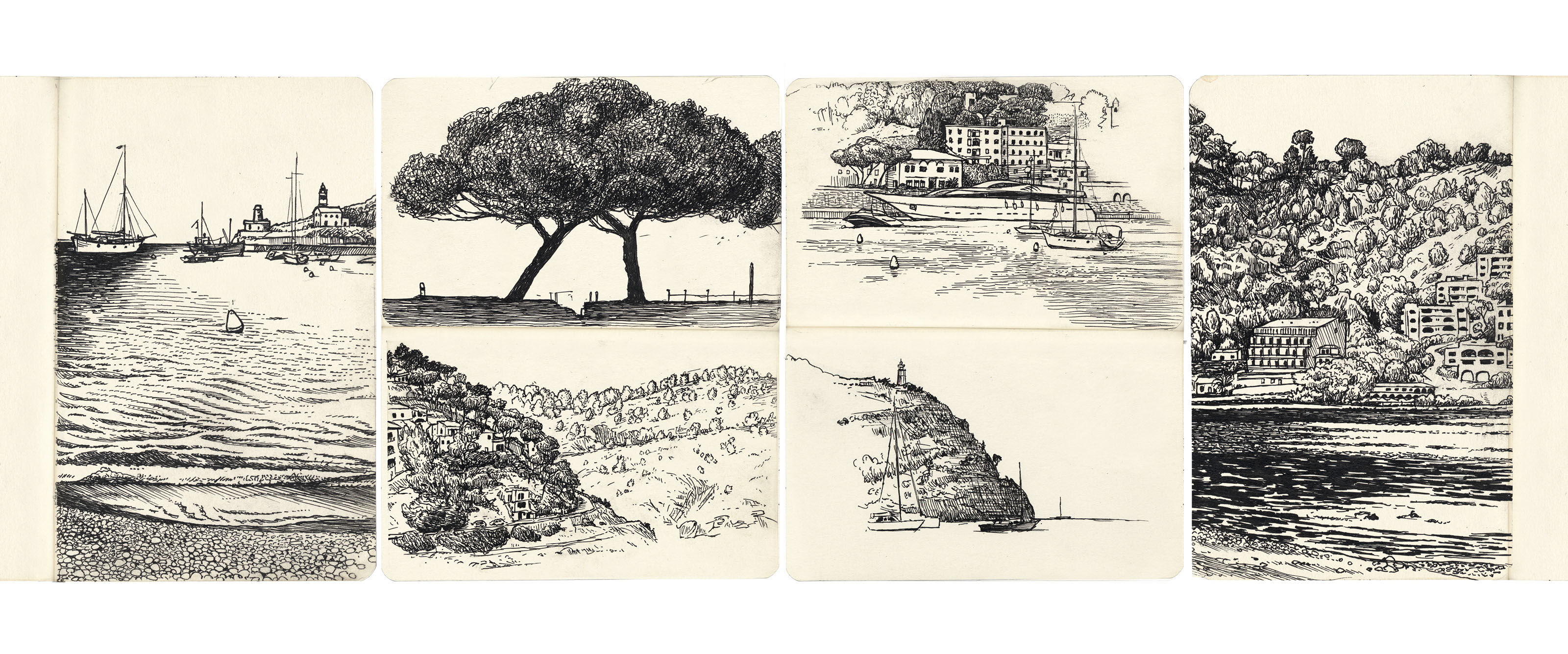 oculus-illustration-skizzen-mallorca-hafen