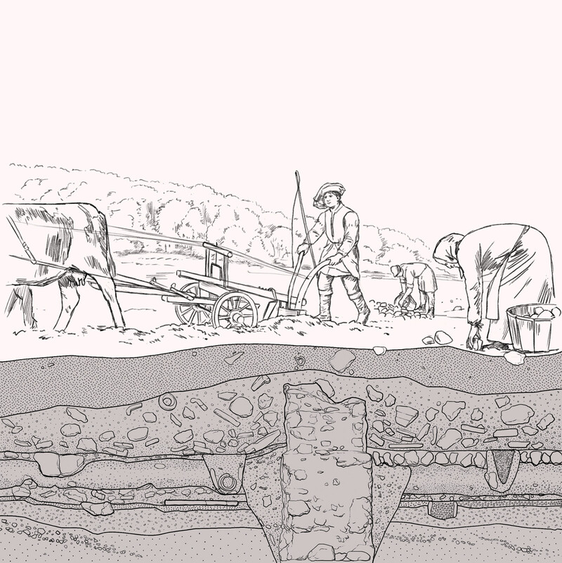 oculus-illustration-musee-romain-epochenbilder-stratigraphie-12-mittelalter