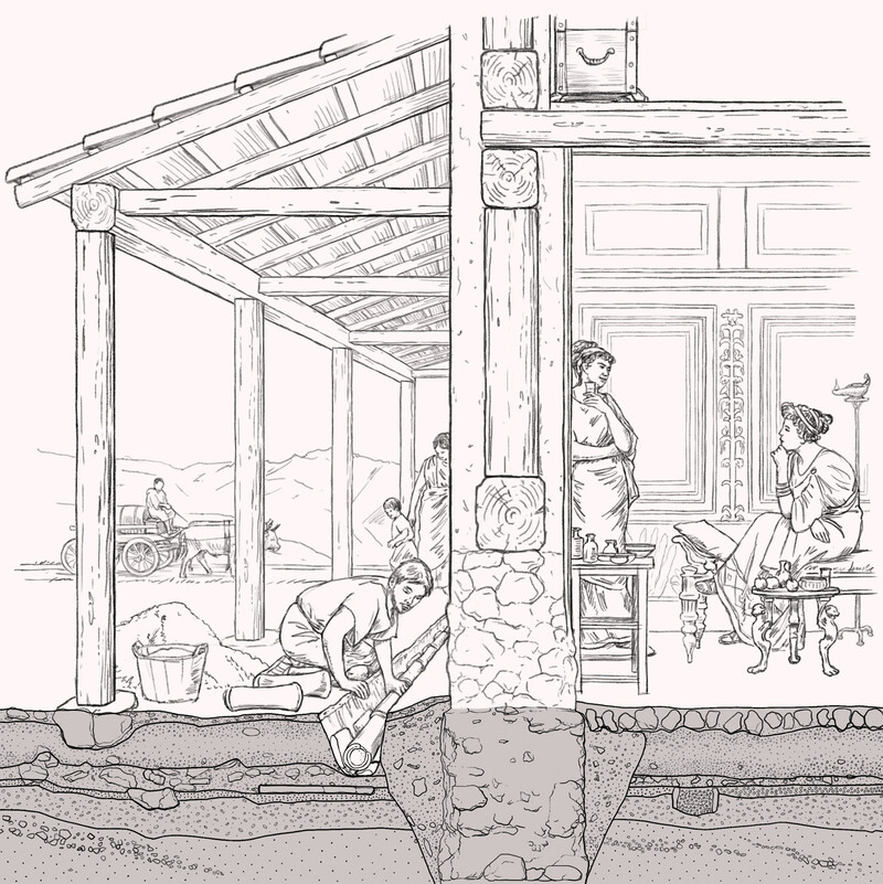 oculus-illustration-musee-romain-epochenbilder-stratigraphie-9-antoninische-zeit